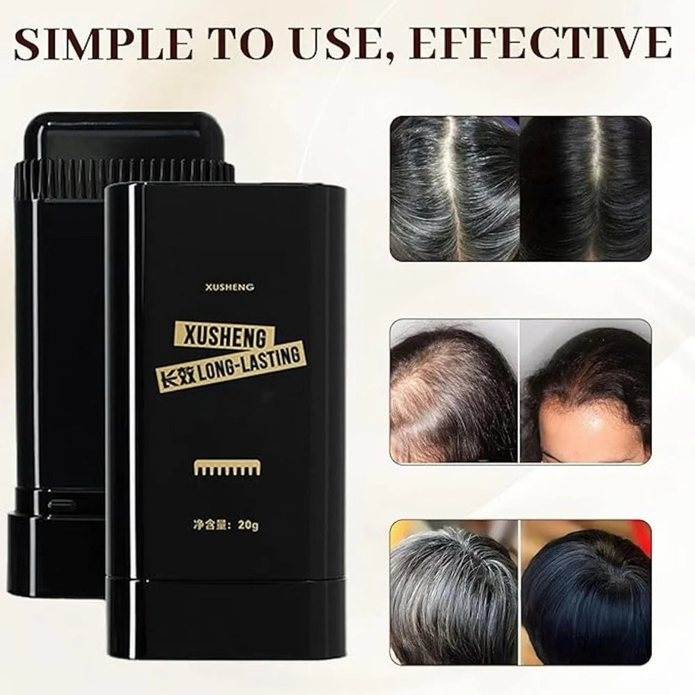 2 in 1 Hair Color Stick | Instant Hair Dye Stick | Safe and Convenient Korean Comb Hair Dye